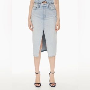 Aritzia Denim Forum The 90s Halle Jean Skirt